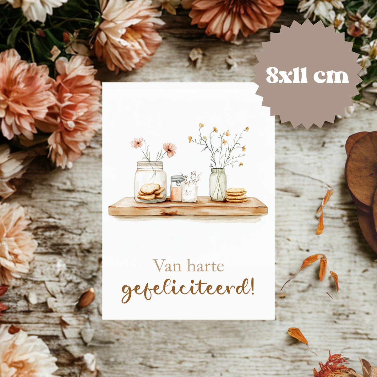 Kaartje || Gefeliciteerd - diverse keuzes