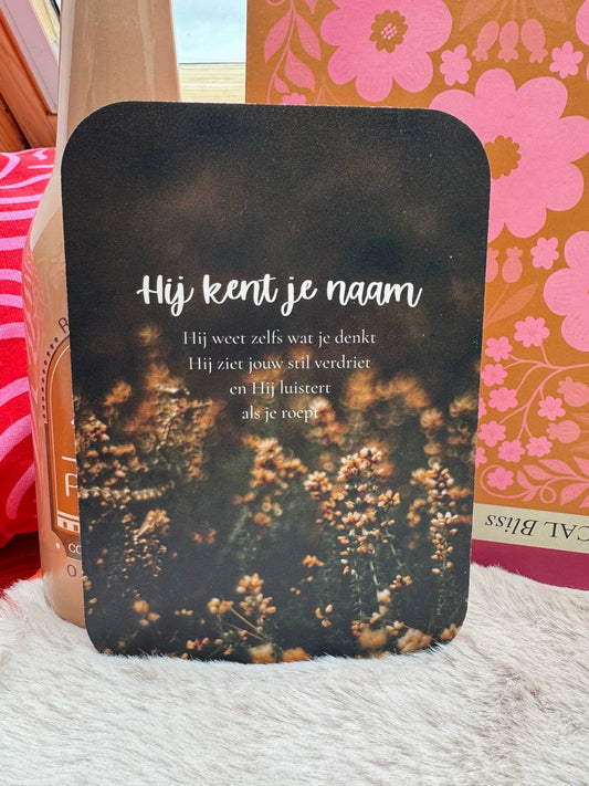 Christelijk kaartbord (beschrijfbaar) | 12×17cm of 15×15cm | diverse teksten
