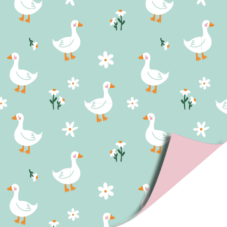 Inpakpapier ''Little Goose Mint'' | 30 × 300 cm