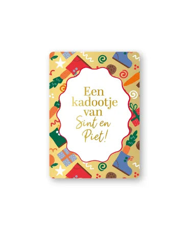 Kaartje - ronde hoek | Een kadootje van Sint en Piet