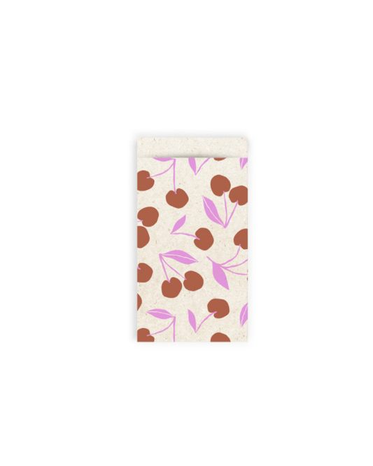 6 cadeauzakjes ''Cherry Beige'' || 7x13cm