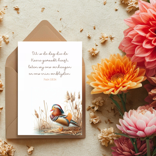Kaart + kraft envelop || Dit is de dag (Psalm 118)
