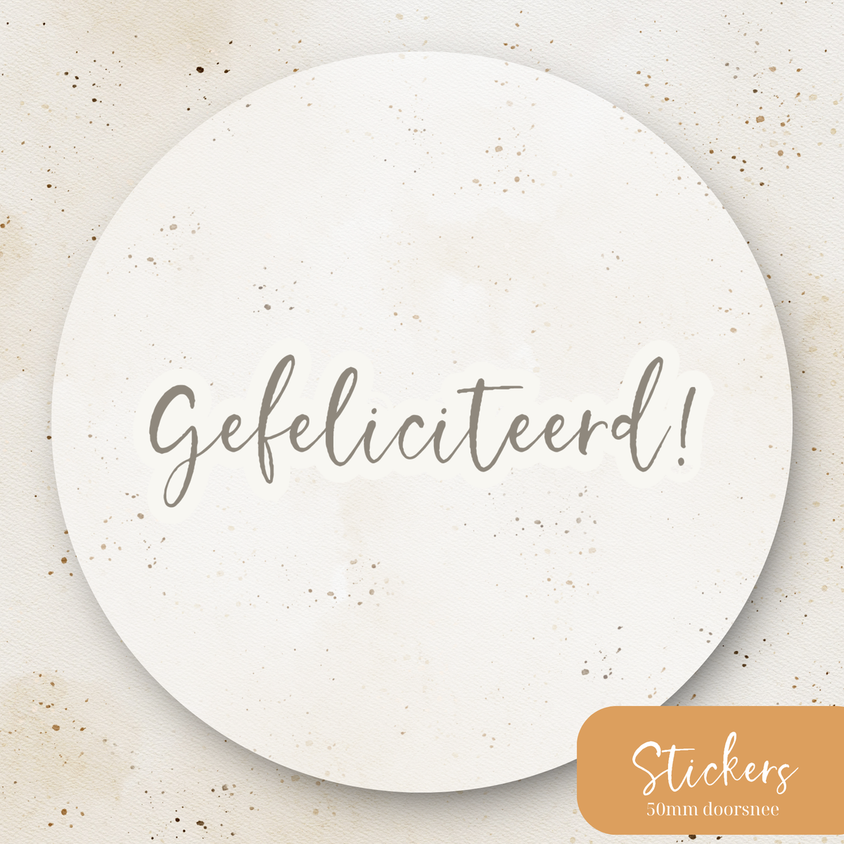 Stickers ''Gefeliciteerd, licht'' || 9 stuks || 50mm