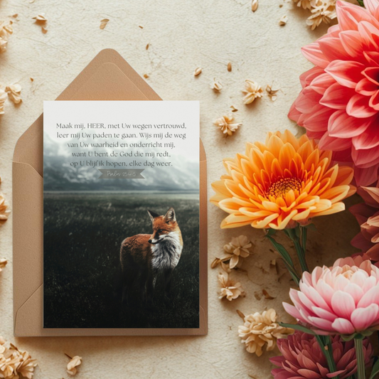 Kaart + kraft envelop || Psalm 25 (NBV21)