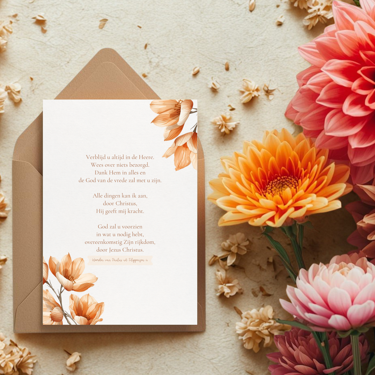 Kaart + kraft envelop || Filippenzen 4