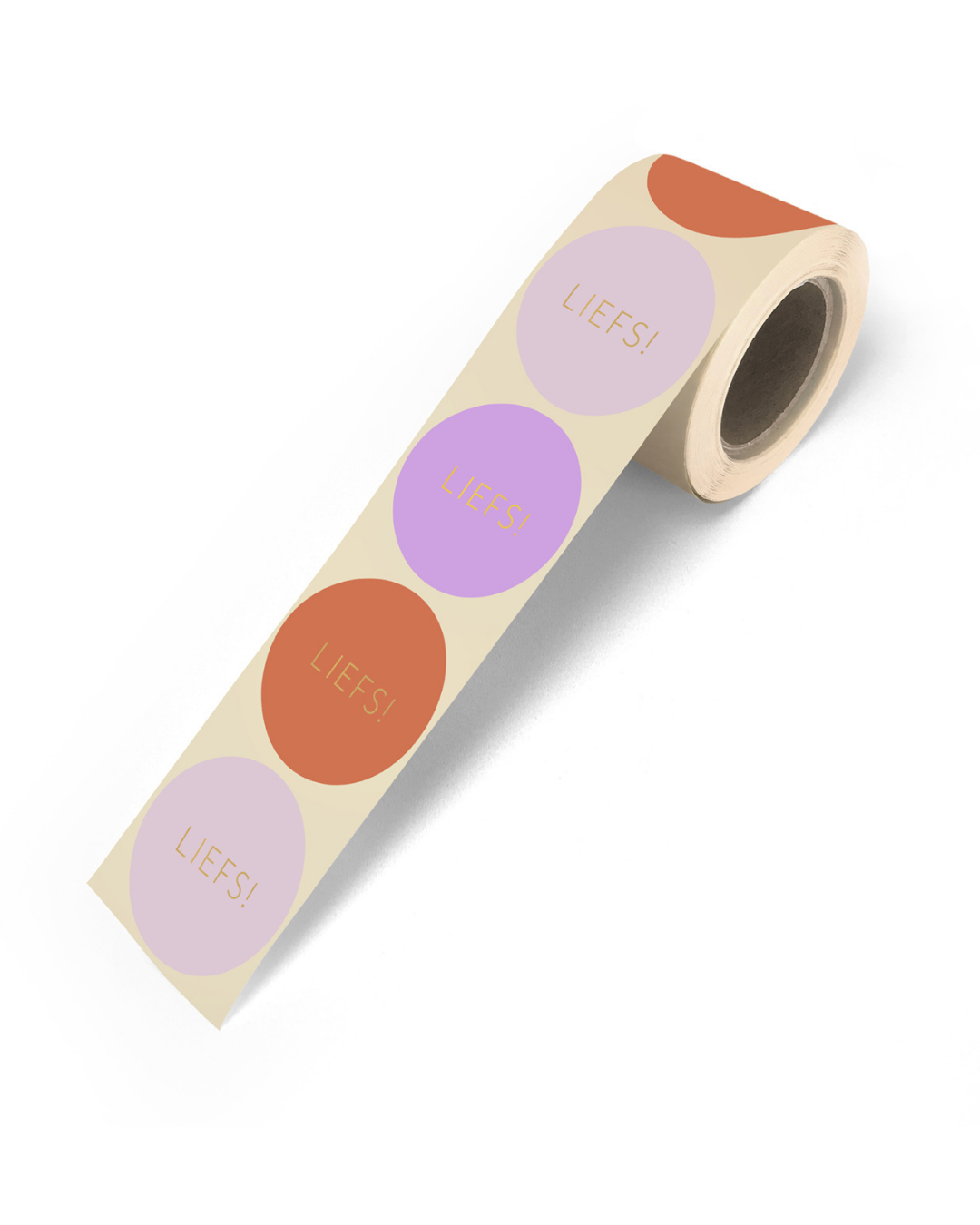 Stickers ''Liefs, oranje/paars'' || 9 stuks || 50 mm