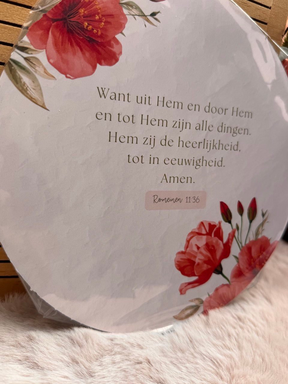 Muurcirkel aluminium 20cm | Christelijke teksten | 3 keuzes