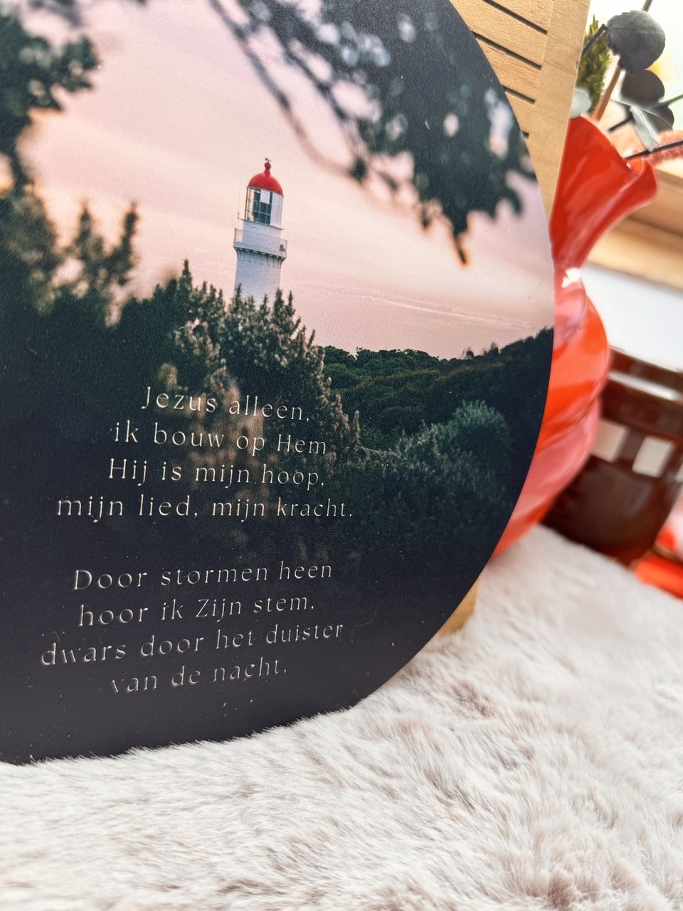 Muurcirkel aluminium 20cm | Christelijke teksten | 3 keuzes