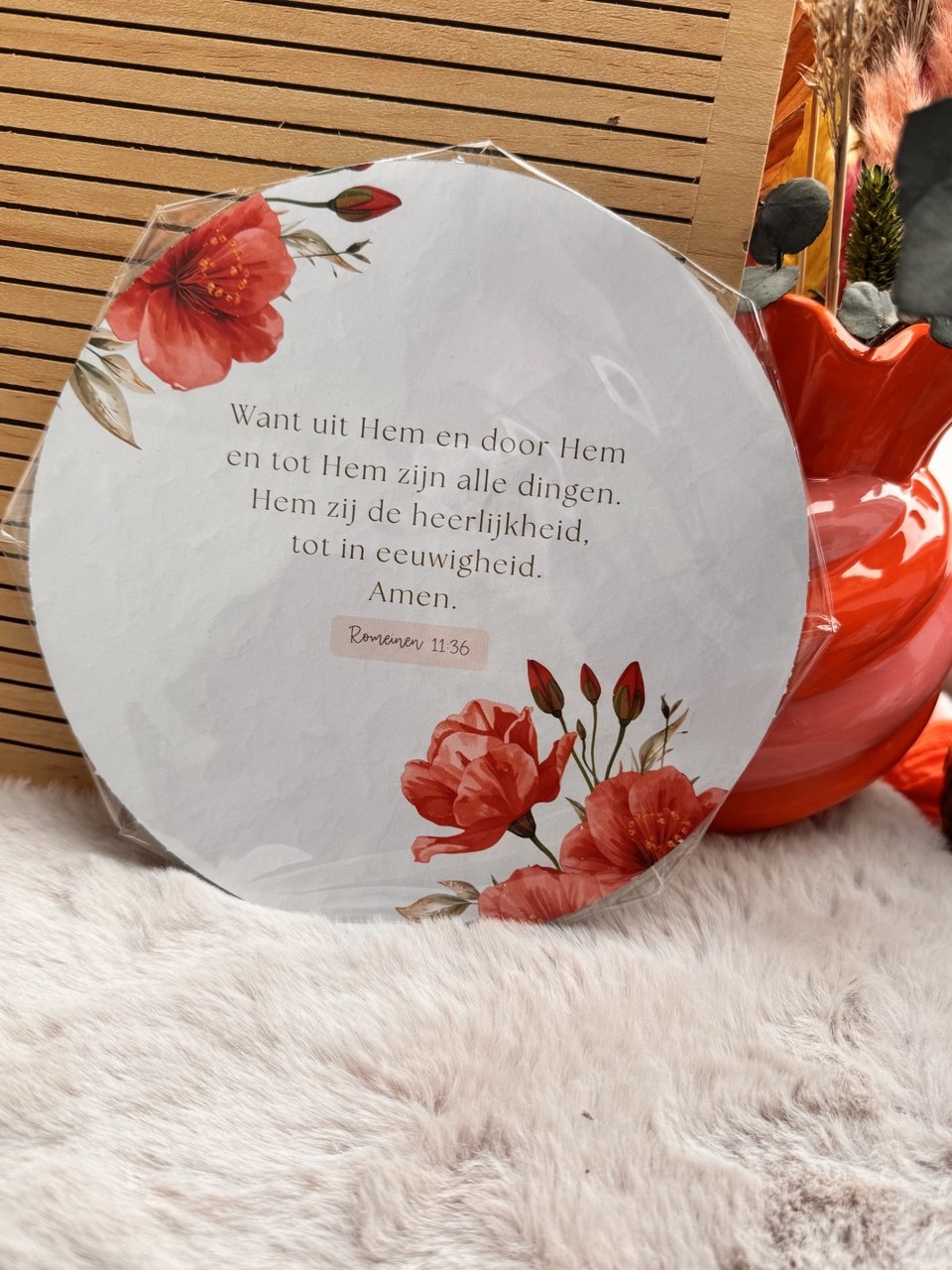 Muurcirkel aluminium 20cm | Christelijke teksten | 3 keuzes