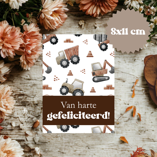 Kaartje || Gefeliciteerd - diverse keuzes