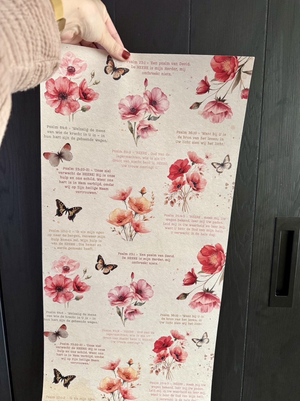 Christelijk inpakpapier met Psalmen | 30 × 70 cm