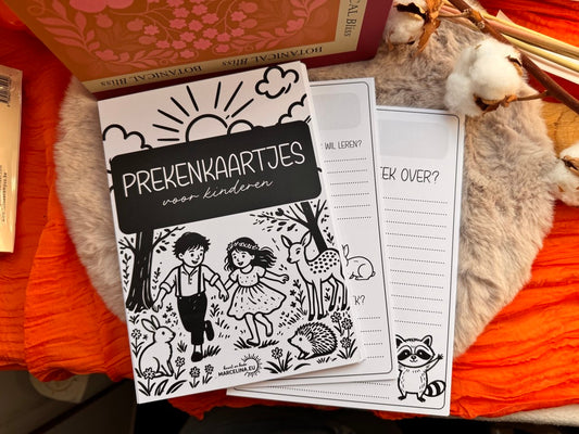 Prekenkaartjes voor kinderen || A5 formaat, stevig papier