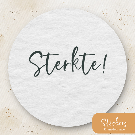 Stickers ''Sterkte'' || 9 stuks || 50mm