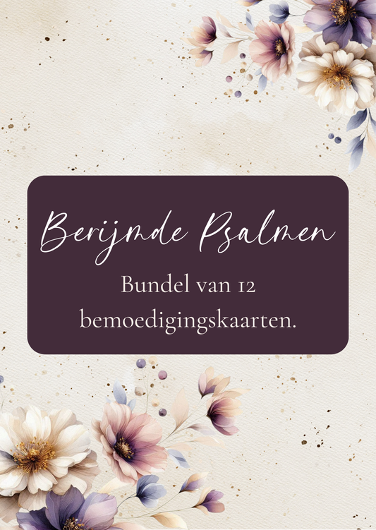 Berijmde Psalmen || bundel van 12 kaarten