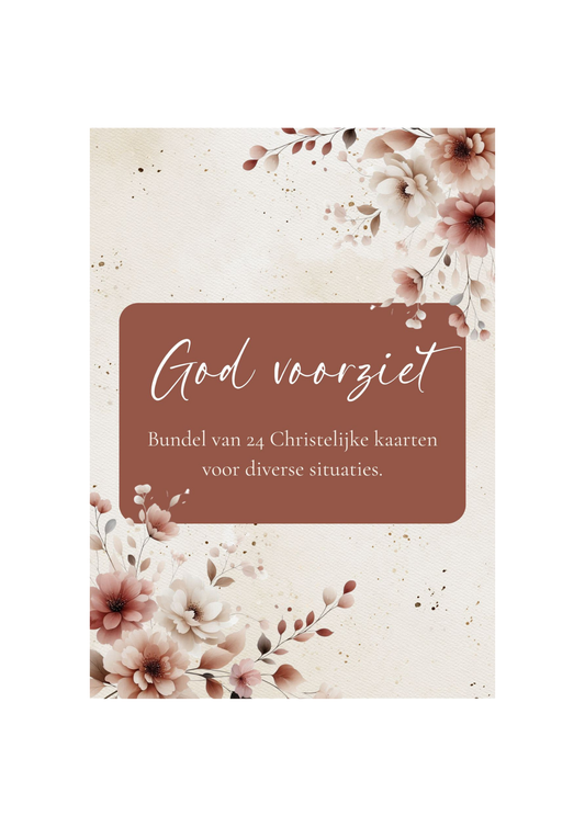 God voorziet || bundel van 24 kaarten