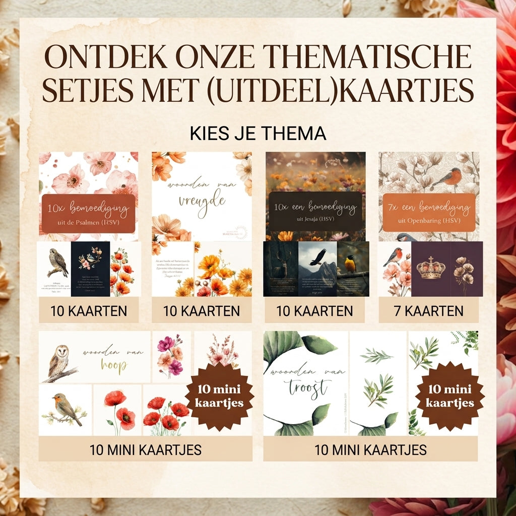 Setjes met (uitdeel)kaartjes > kies diverse thema's