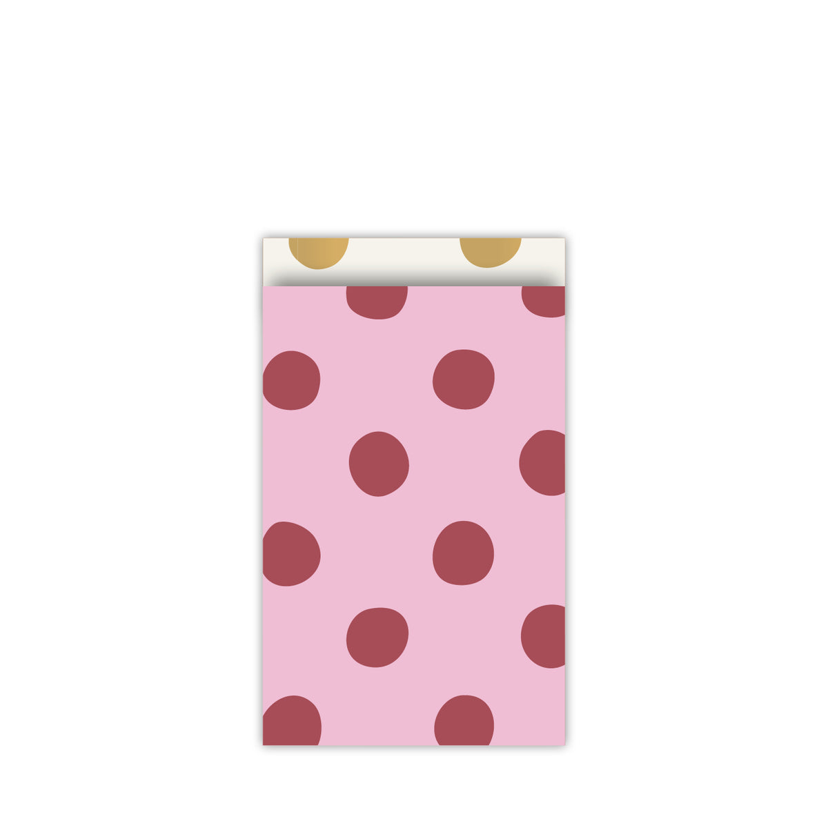4 cadeauzakjes ''Pretty Polkadot Pink'' || 12x19cm