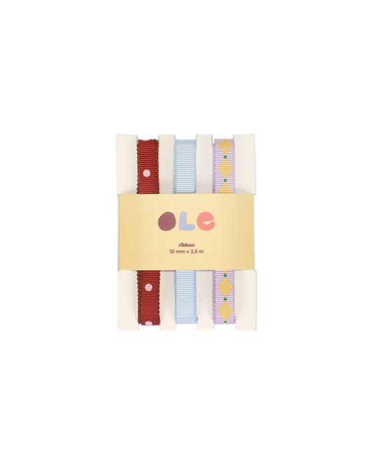 Lintsetje Ole | Geribd lint 10mm | 3x 2,5m