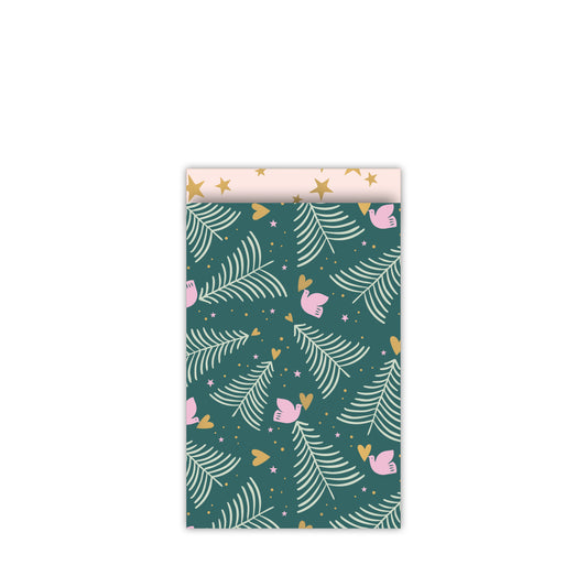 4 cadeauzakjes ''Christmas Tree Jade'' || 12x19cm