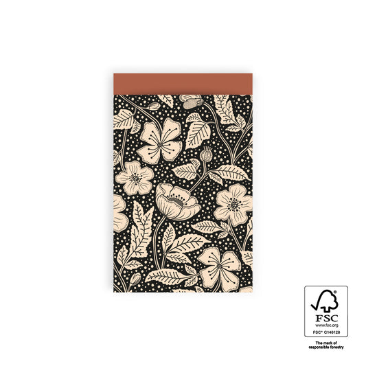 4 cadeauzakjes ''poppy'' || 12x19cm