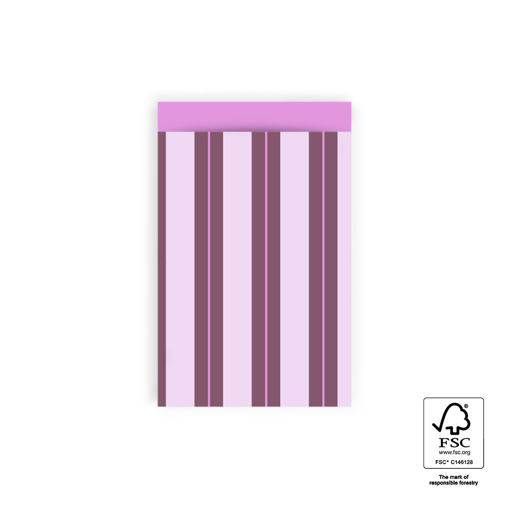 4 cadeauzakjes ''Purple lines'' || 12x19cm