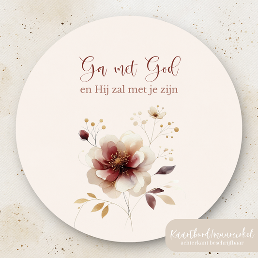 Muurcirkel (beschrijfbaar) || 15cm || Diverse Bijbelteksten (6 keuzes)